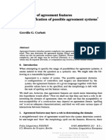 Corbett, Greville G. -- The Place of Agreement Features in a Specification of Possible Agreement Systems