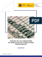 Análisis Condiciones Trabajo Conductores - InSST 2018