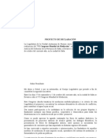 Delcaración - beneplácito por la realización del "VI Congreso Mundial de Mediación"