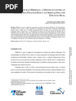 Figuras Hibridas a Distincao Entre as Obrigacoes Propter Rem e as Obrigacoes Com Eficacia Real