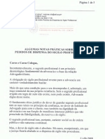 Algumas Notas Sobre Dispensa Do Sigilo Profissional