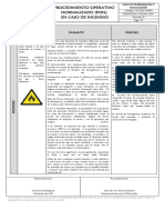 Procedimiento Operativo Normalizado en Caso de Incendio PDF