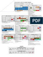 Calendario 2018 Diurno Evandro Mendes