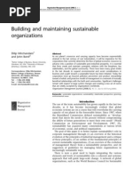 Building and Maintaining Sustainable Organizations