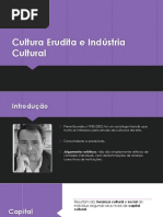 Cultura Erudita e Indústria Cultural - Cópia