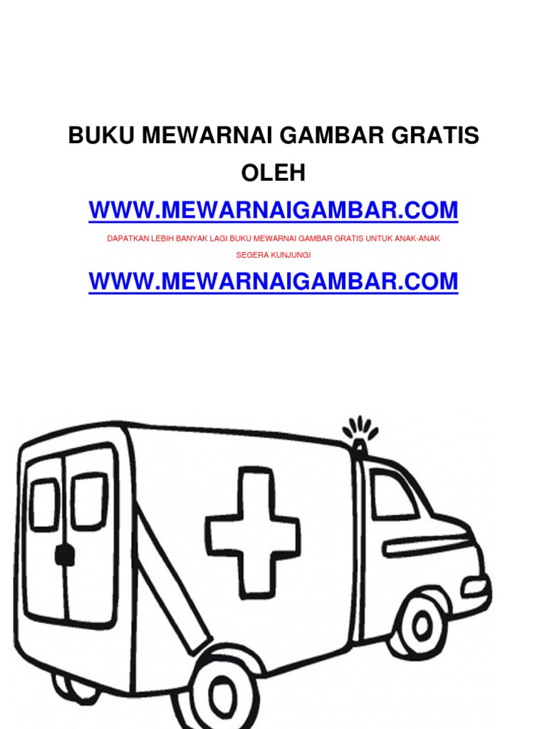 BUKU MEWARNAI GAMBAR MOBIL