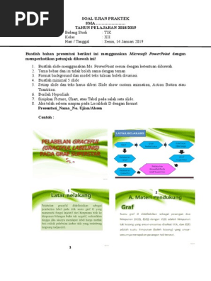 Soal Ujian Praktek Tik 2019 Doc