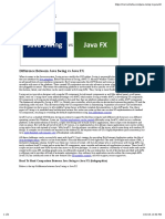 Difference Between Java Swing Vs Java FX