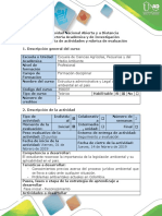 Guía de Actividades y Rubrica de Evaluacion Fase Inicial - Reconocimiento