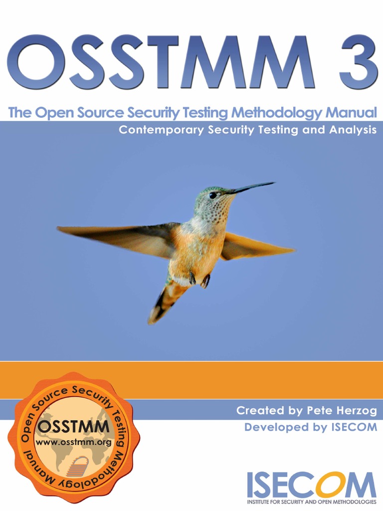 OSSTMM Open Source Security Testing Methodology Manual v3 PDF | PDF