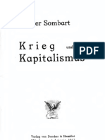 B0038NE77I Sombart, Werner -Krieg Und Kapitalismus