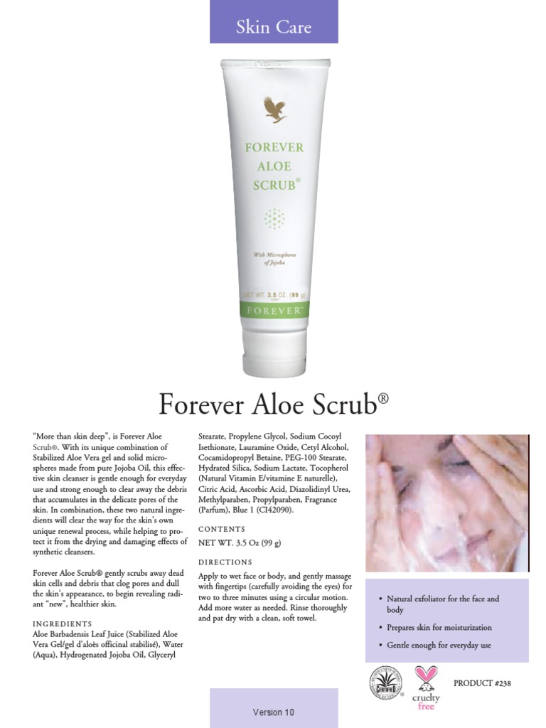 1443032165821forever Aloe Scrub ENG PDF | PDF