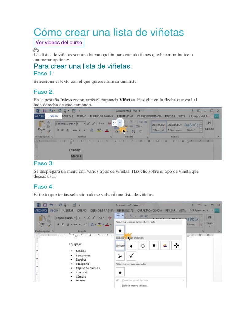 CREAR UNA LISTA visual data 4