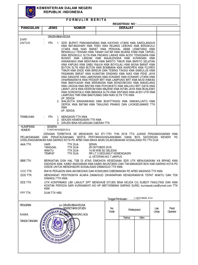 Radiogram 29 Oktober 2018 | PDF