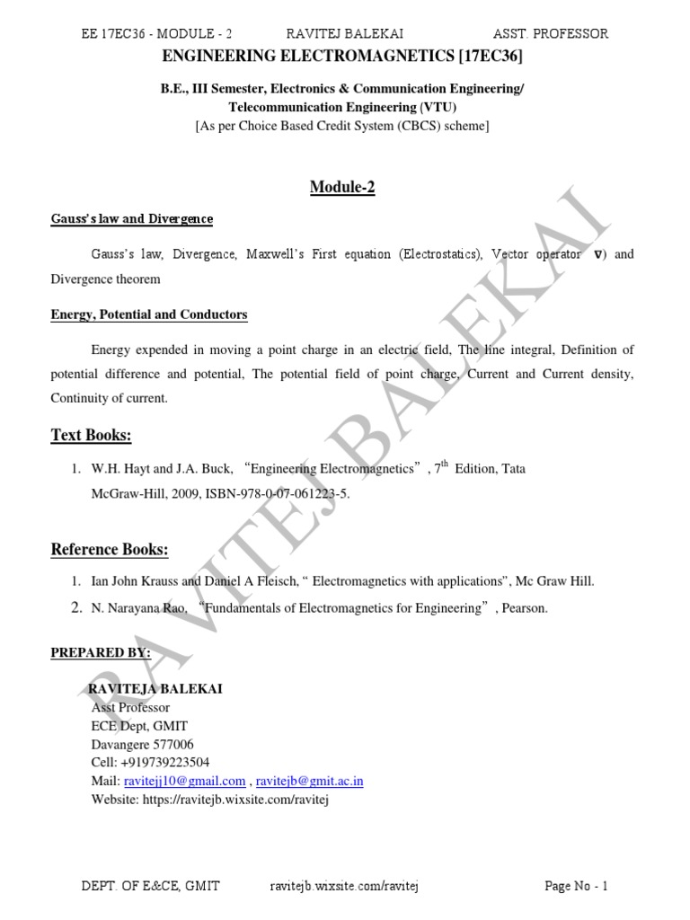 Ee Module 2 Pdf Flux Physics