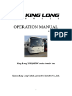 King-Long XMQ6130C Tourist Bus Operation Manual