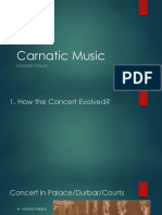 Carnatic Music: Concert Format