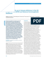 Immunoglobulin Use in Immune Deficiency in the UK- A Report of the UKPID and National Immunoglobulin Databases