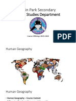 Elgin Park Secondary Social Studies Department: Course Offerings 2019-2020