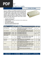 Solid State Broadband High Power Amplifier: 1 - 30 MHZ / 50 Watts