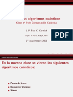 Cl 9 Primeros Algoritmos Cuanticos