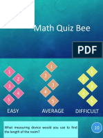 Math Quiz Bee Title