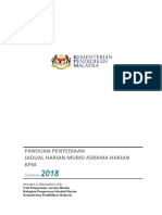 Jadual Harian Murid Asrama Harian 2018