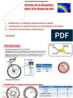 Présentation TIPE - Modélisation de la dissipation de chaleur d’un disque de vélo