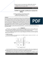 Implementation of OFDM Transmitter and Receiver System For FPGA