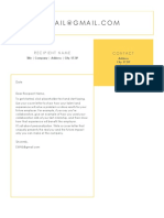 Personalized cover letter template for job seeker