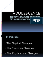 Adolescence: The Developmental Transition From Childhood To Adulthood