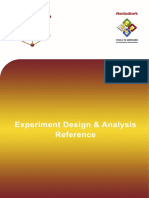 Experiment Design & Analysis Reference
