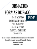 Informacion Formas de Pago