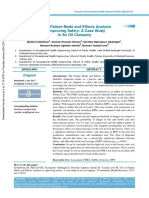 Use of Failure Mode and Effects Analysis in Improving Safety: A Case Study in An Oil Company