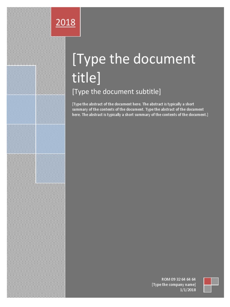 Type The Document Subtitle | PDF | Computers