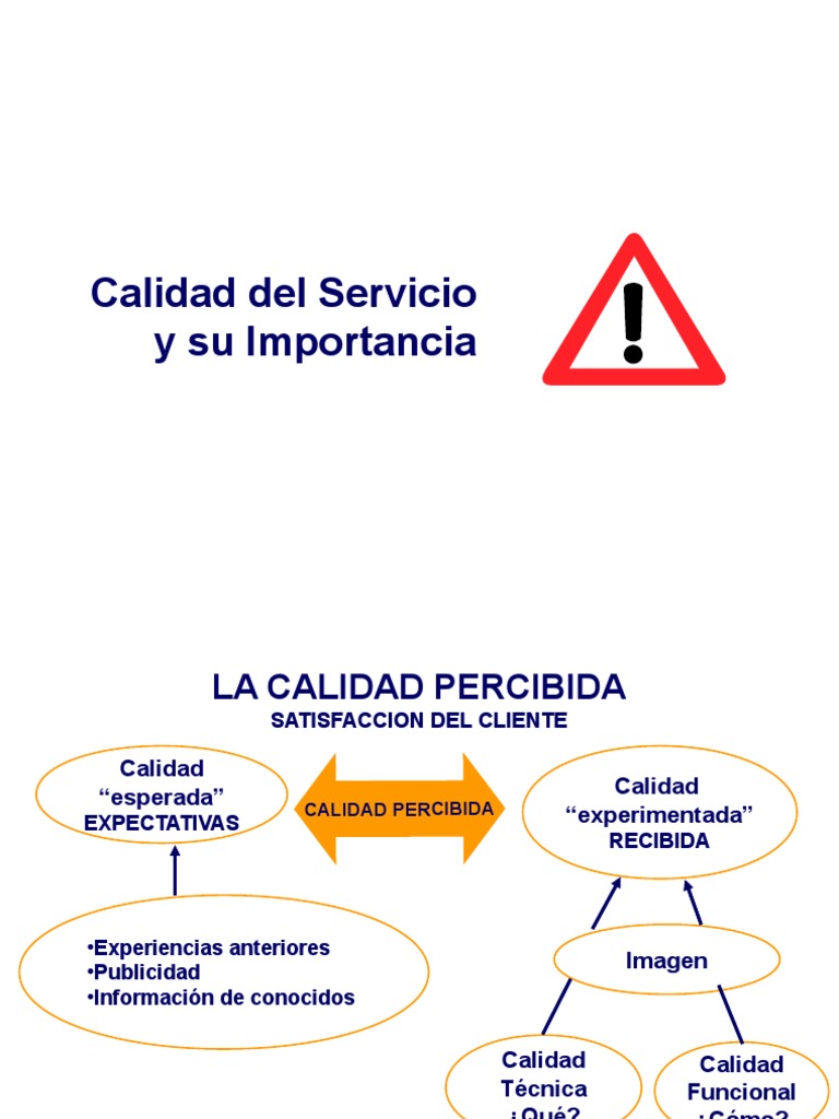 Calidad de Servicio y Su Importancia | Descargar gratis PDF | La ...