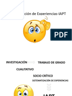 Sistematización de Experiencias-IAPT