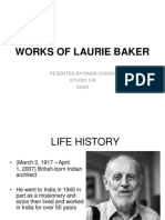 Works of Laurie Baker: Pesented By:Rashi Chugh Studio 3-B Ssaa