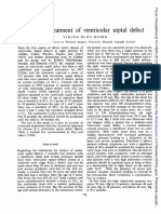 Surgical Septal: of Ventricular Defect