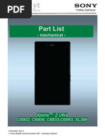 Xperia Z Ultra 1276-6439 Part List Mechanical Rev5