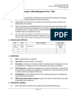 Procedure - Risk & OOpportunity Management