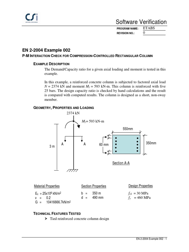 EN 2-2004 Example 002 | PDF | Materials | Mechanical Engineering