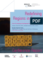 Redefining Regions in Europe: Kick-Off Conference of The Regional Parliaments Lab (REGIOPARL)