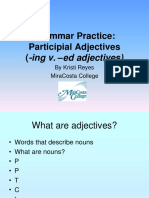 Grammar Practice: Participial Adjectives (-Ing V