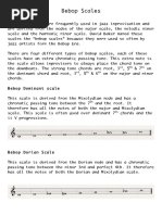 Bebop Scales Worksheet