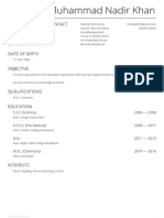 Contact: S.S.C (Science) 2006 - 2008 H.S.S.C (Pre Medical) 2008 - 2011 B.Sc. 2011 - 2013 M.Sc. (Chemistry) 2014 - 2016