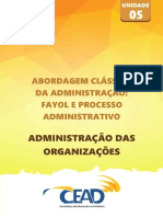 Administração Das Organizações - Unidade05 PDF