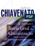 Introdução A Teoria Geral Da Administração Chiavenato (2004) PDF