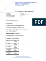 Análisis de Agua Red de Incendio Molymet Abril 2018