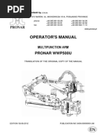 Operator'S Manual: Pronar Wwp500U